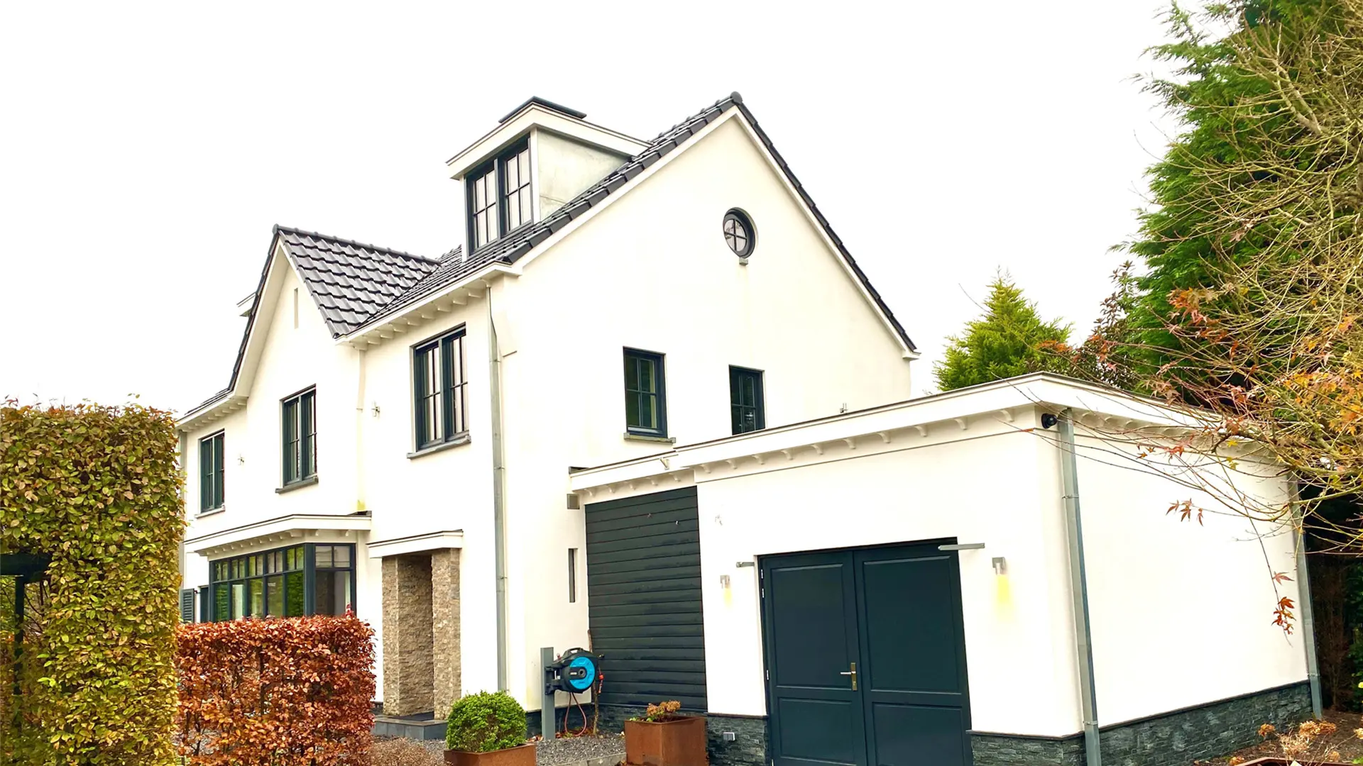 Uitbouw moderne villa plan galerij 1