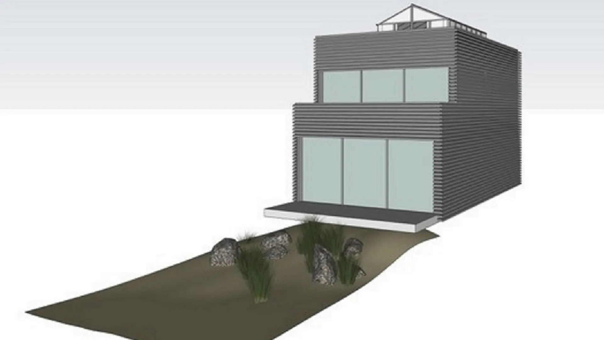 Duurzame villa in hout plan galerij 1