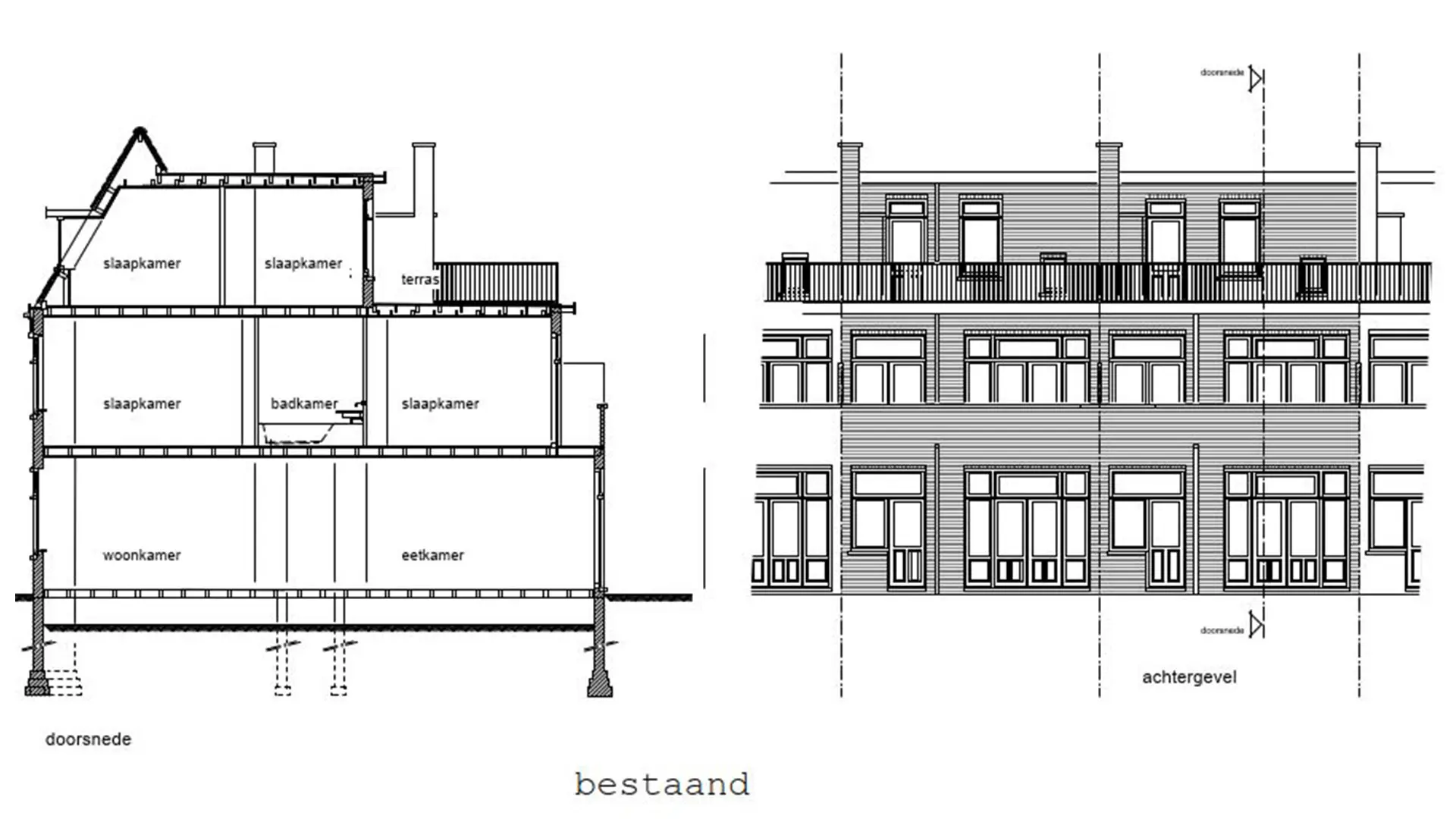 Dubbele dakopbouw plan galerij 1