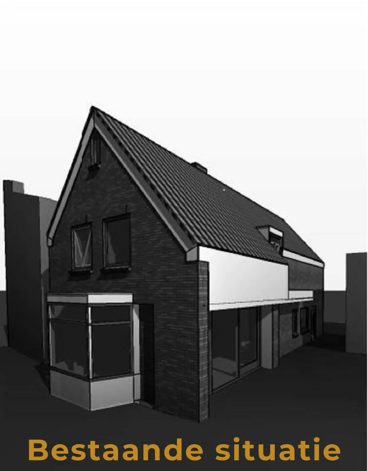 Kapverhoging en uitbreiding villa plan galerij 1