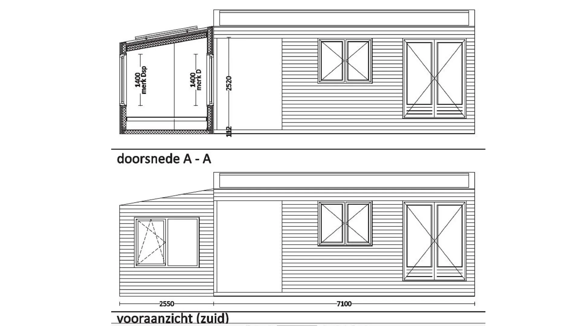 L-vormig Tiny House plan galerij 1